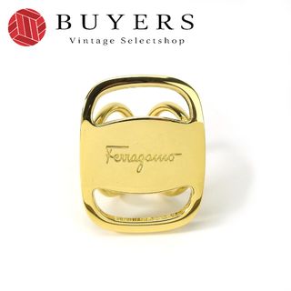 【中古】 サルヴァトーレフェラガモ スカーフリング ヴァラ メタル ゴールド GP アクセサリー レディース 女性 Salvatore Ferragamo