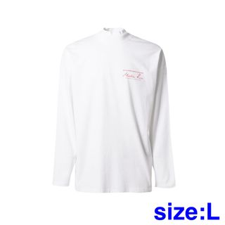 VETEMENTS - Martine Rose  FUNNEL NECK T-SHIRT / WHT