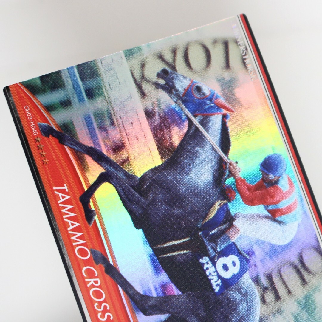 BANDAI(バンダイ)の送料込 タマモクロス オーナーズホース 競馬 レアカード キラカ バンダイ エンタメ/ホビーのトレーディングカード(シングルカード)の商品写真