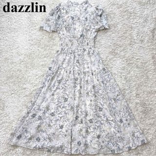 dazzlin - 美品✨️dazzlin ダズリン バックリボンプリントワンピース 花柄 ロング