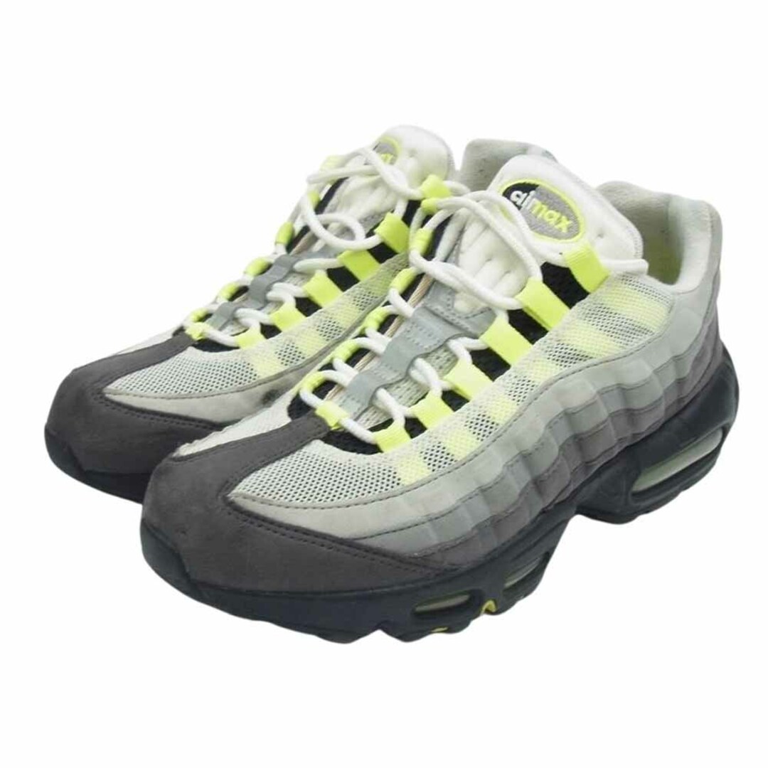 NIKE(ナイキ)のNIKE ナイキ スニーカー 554970-071 AIR MAX 95 エアマックス OG ローカット スニーカー グレー系 イエロー系 26cm【中古】 メンズの靴/シューズ(スニーカー)の商品写真