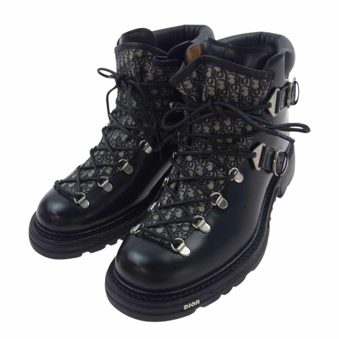 Dior(ディオール)のDior ディオール ブーツ 21AW EXPLORER BOOTS II エクスプローラー2 オブリーク ジャガード マウンテン ブーツ ブラック系 41【中古】 メンズの靴/シューズ(ブーツ)の商品写真