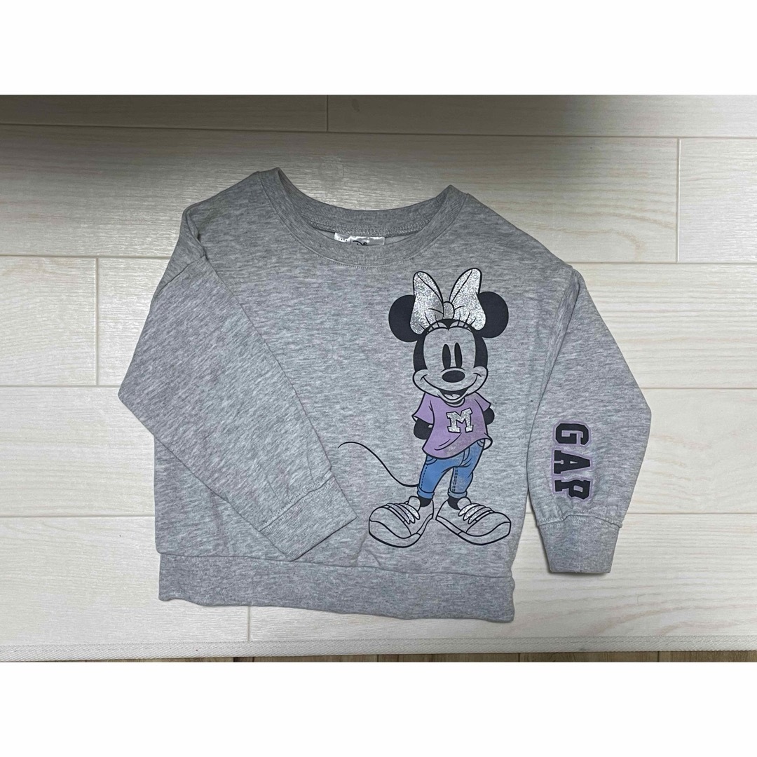 babyGAP(ベビーギャップ)のbaby GAP ミニーちゃんトレーナー キッズ/ベビー/マタニティのキッズ服女の子用(90cm~)(Tシャツ/カットソー)の商品写真