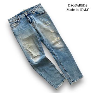 ディースクエアード(DSQUARED2)の【DSQUARED2】ディースクエアード イタリア製 ダメージデニムパンツ(デニム/ジーンズ)