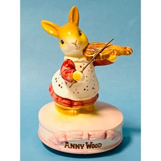 サンキョー(SANKYO)の【 美品 】昭和レトロ  Anny Wood(アニーウッド)  陶器製オルゴール(オルゴール)