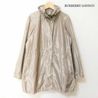 BURBERRY - 美品 バーバリーロンドン 襟フリル ミドル丈 ジップアップ ジャケット ブルゾン