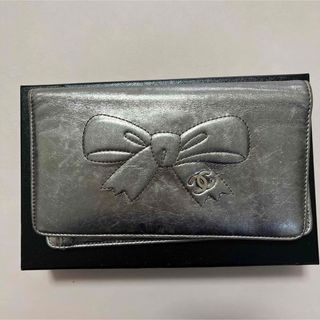 シャネル(CHANEL)のCHANEL 長財布⭐︎シルバーメタリック(財布)