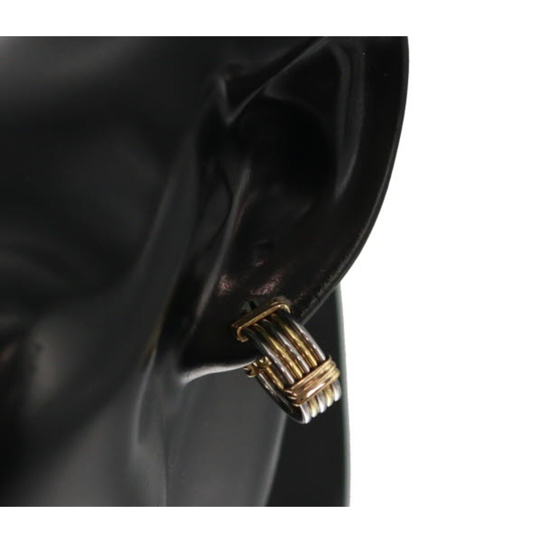 大学生 割引 Cartier - カルティエ ピアス コンビカラー フープ K18YG/SS イヤリング、ピアス