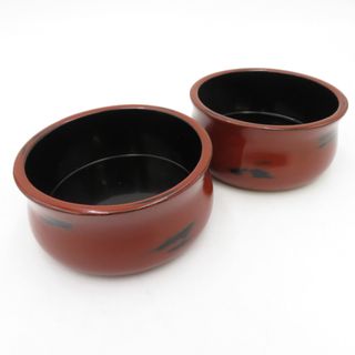 骨董・民芸品 輪島塗 銚子台 酒器  漆器 2個セット(アルコールグッズ)