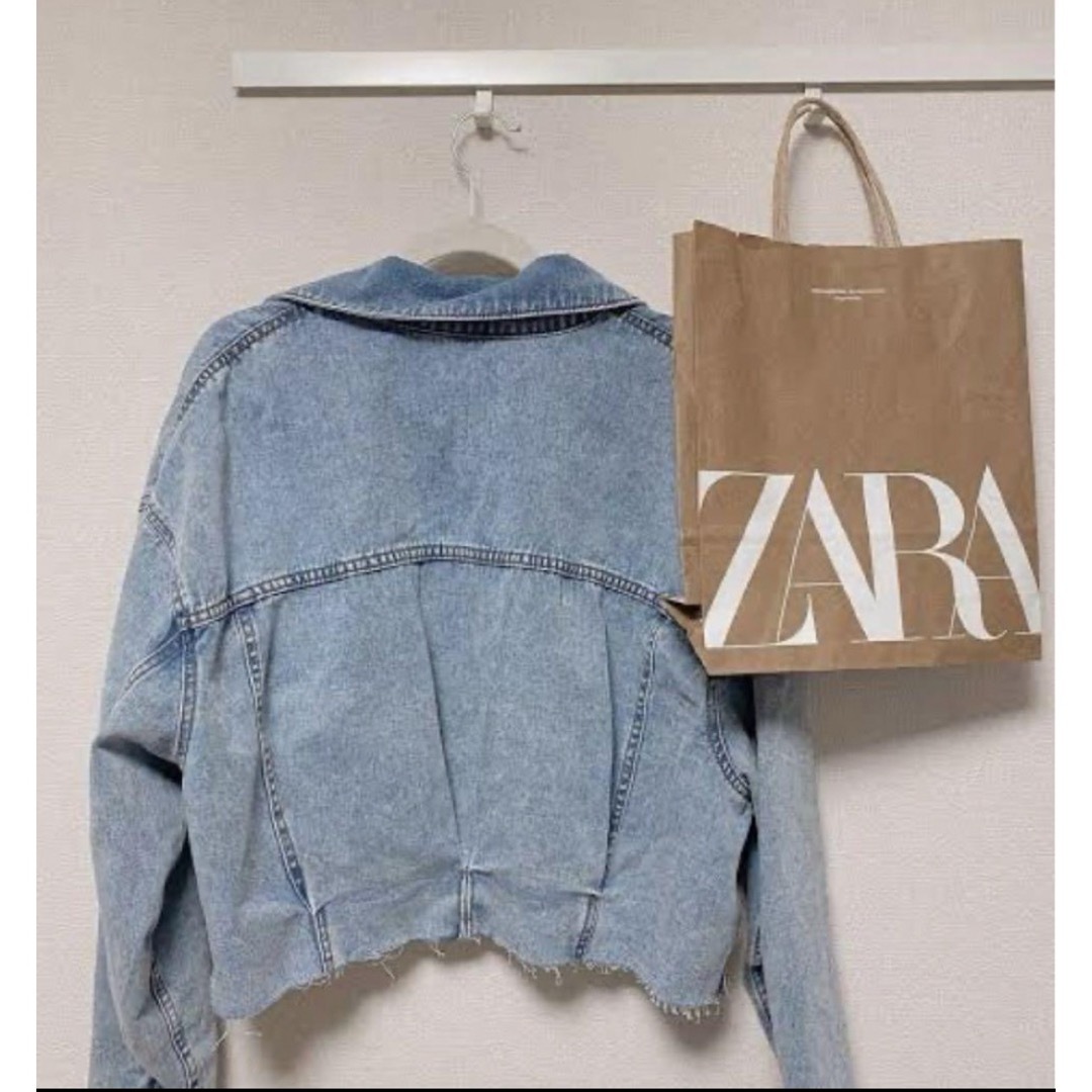 ZARA(ザラ)のオーバサイズデニムジャケット　ザラ　S レディースのジャケット/アウター(Gジャン/デニムジャケット)の商品写真