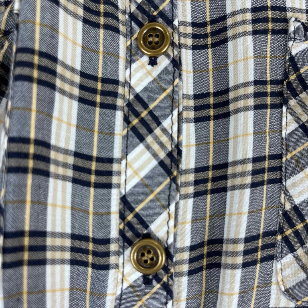 BURBERRY BLUE LABEL(バーバリーブルーレーベル)のBurberry バーバリー　チェックシャツ　ボレロ チェック柄ドルマンスリーブ レディースのトップス(その他)の商品写真