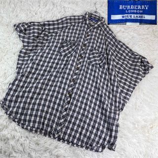 Burberry バーバリー　チェックシャツ　ボレロ チェック柄ドルマンスリーブ