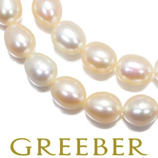 ミキモト(MIKIMOTO)のミキモト ネックレス パール 真珠 7.5-8.0mm ロング 2連 K18YG 袋(ネックレス)