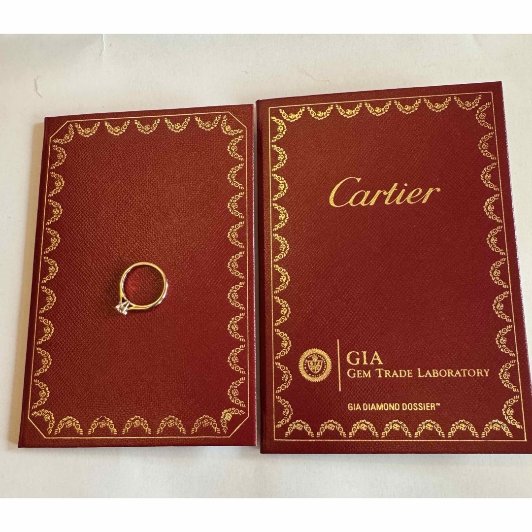 Cartier(カルティエ)のCartier カルティエ☆ソリテール K18PG天然ダイヤモンドリング　6号 レディースのアクセサリー(リング(指輪))の商品写真