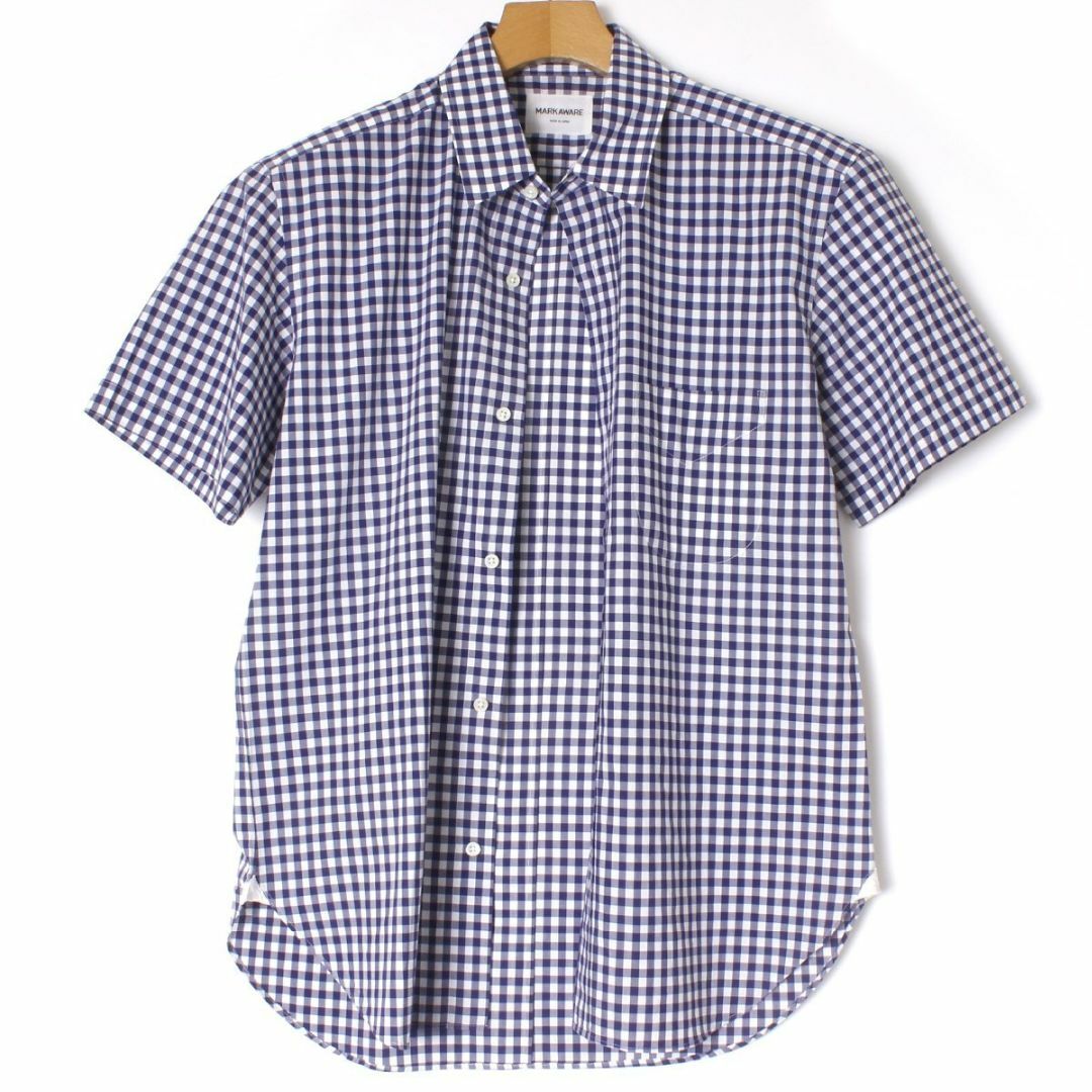 MARKAWEAR(マーカウェア)のMARKAWARE × Thomas Mason S/S ギンガムチェックシャツ メンズのトップス(シャツ)の商品写真