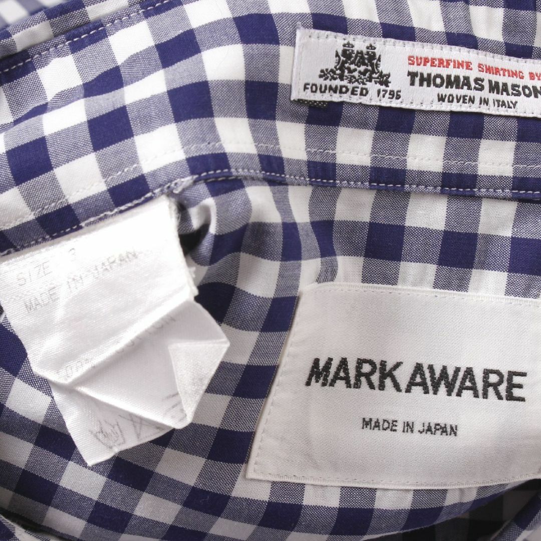 MARKAWEAR(マーカウェア)のMARKAWARE × Thomas Mason S/S ギンガムチェックシャツ メンズのトップス(シャツ)の商品写真