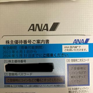 エーエヌエー(ゼンニッポンクウユ)(ANA(全日本空輸))のANA 株主優待券 １枚(航空券)