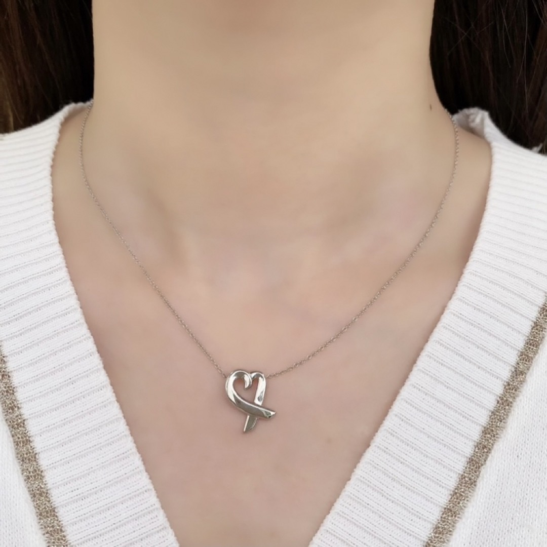 Tiffany & Co. - ティファニー ラビングハート ネックレス Tiffany & Co. - ティファニー ラビングハート ネックレス