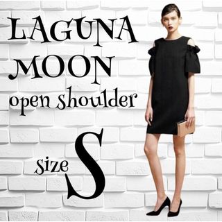 ラグナムーン(LagunaMoon)のラグナムーン　オープンショルダーワンピース　ドレス　フォーマル(ひざ丈ワンピース)