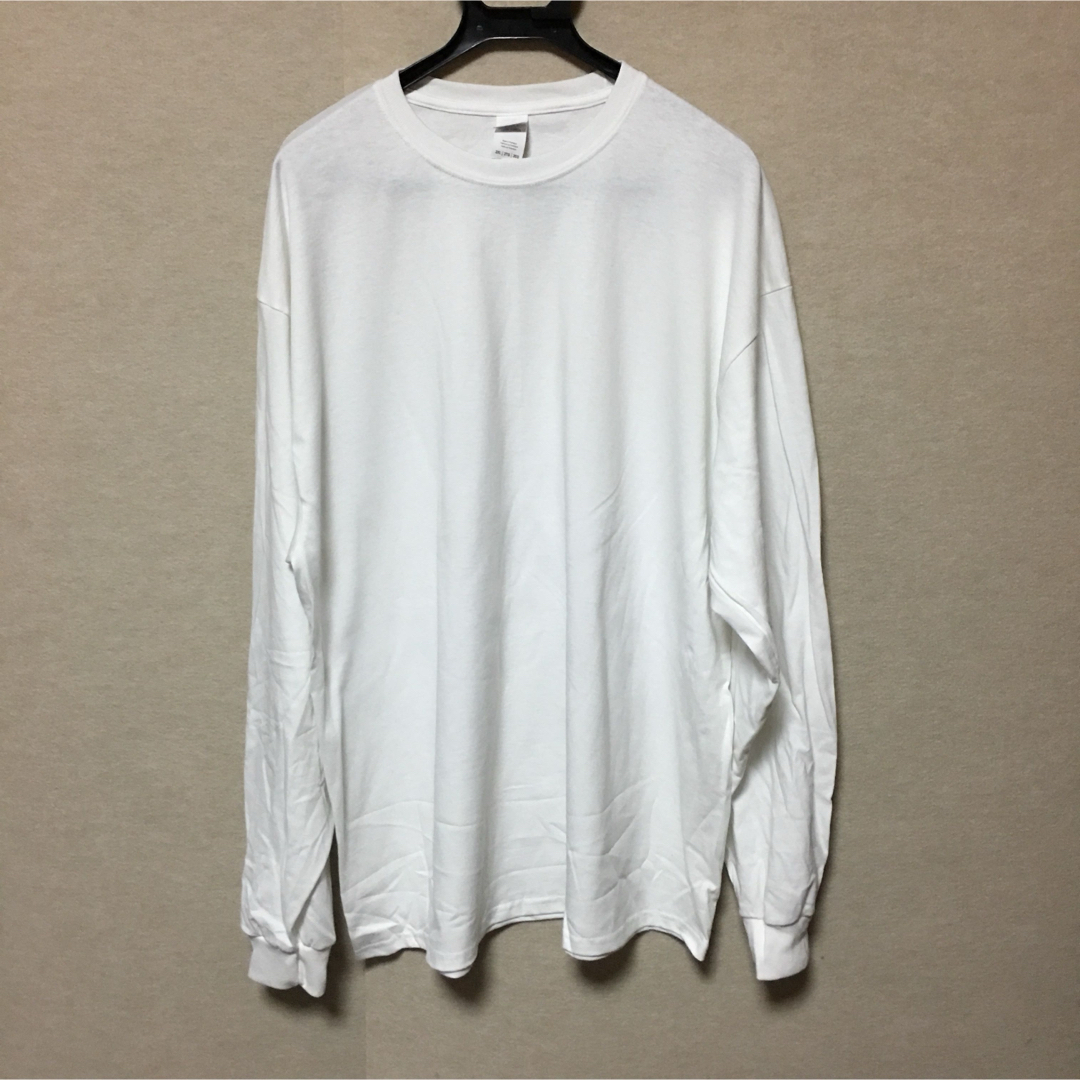 GILDAN(ギルタン)の新品 GILDAN ギルダン 長袖ロンT ホワイト 白 2XL メンズのトップス(Tシャツ/カットソー(七分/長袖))の商品写真