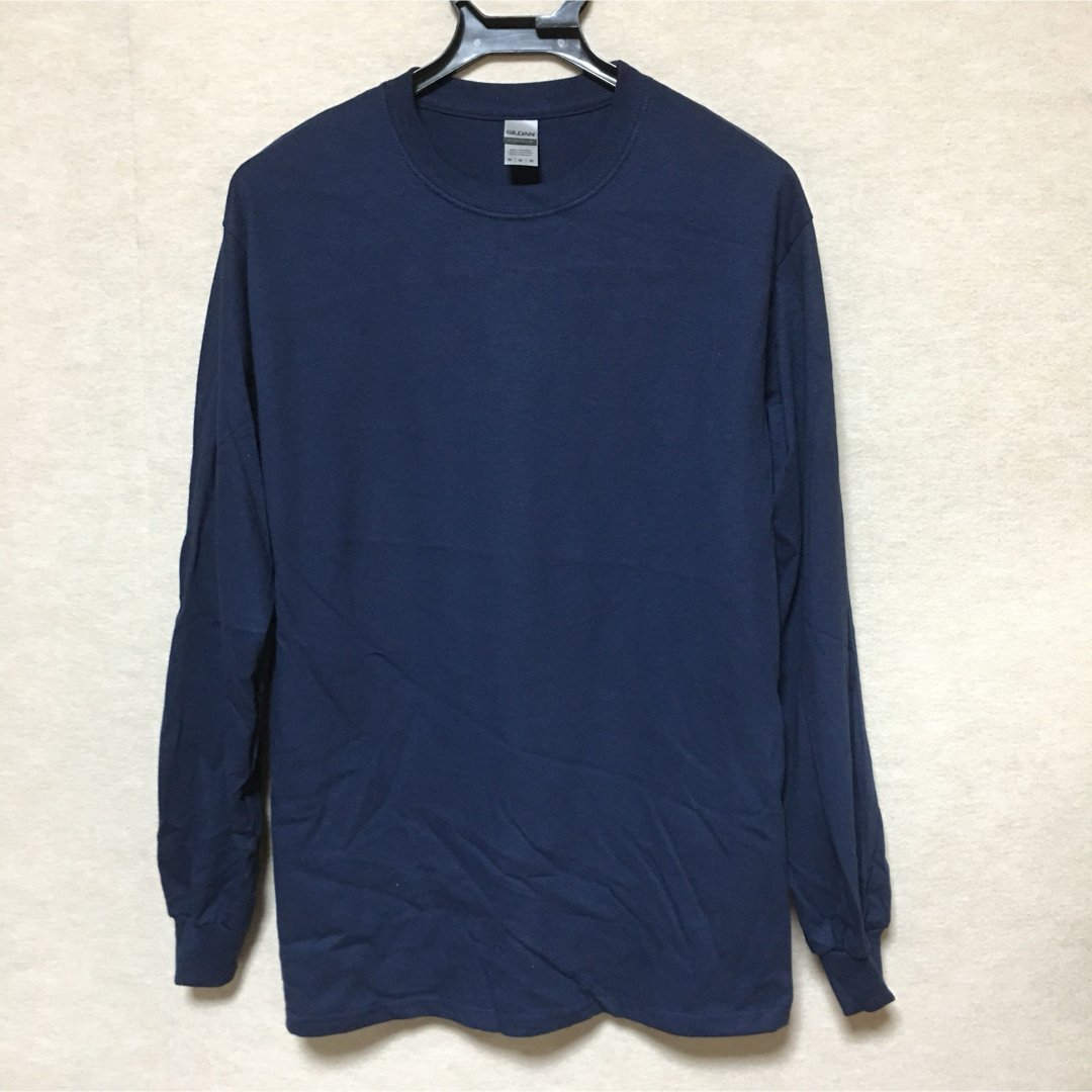 GILDAN(ギルタン)の新品 GILDAN ギルダン 長袖ロンT ネイビー 紺 M メンズのトップス(Tシャツ/カットソー(七分/長袖))の商品写真