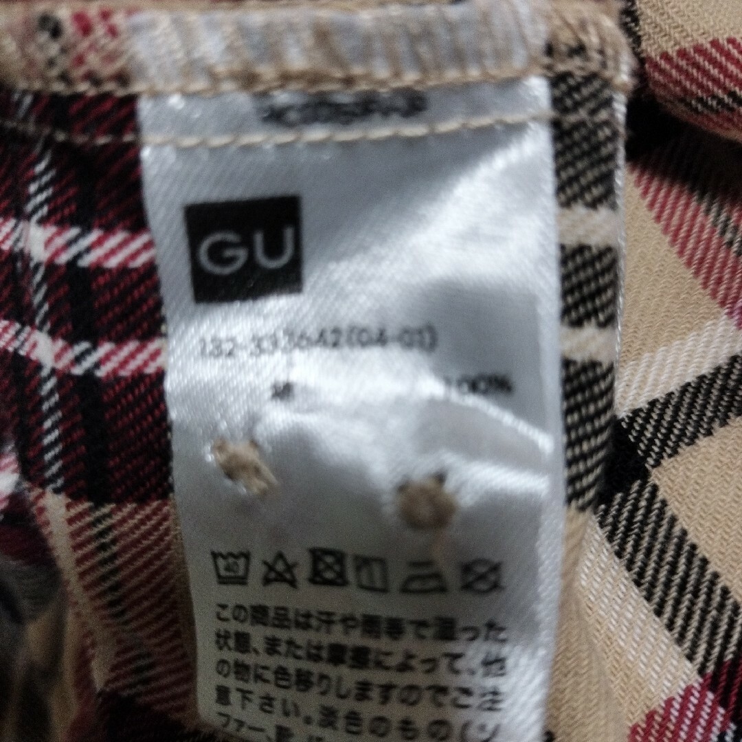 GU(ジーユー)のGUチェック柄ワンピース　女の子150 キッズ/ベビー/マタニティのキッズ服女の子用(90cm~)(ワンピース)の商品写真