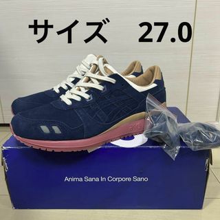 アシックス(asics)のPACKER J.CREW ASICS GEL LYTE 3 NAVY BUCK(スニーカー)