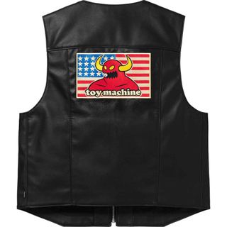 【M】Supreme/Toy Machine Faux Leather Vest