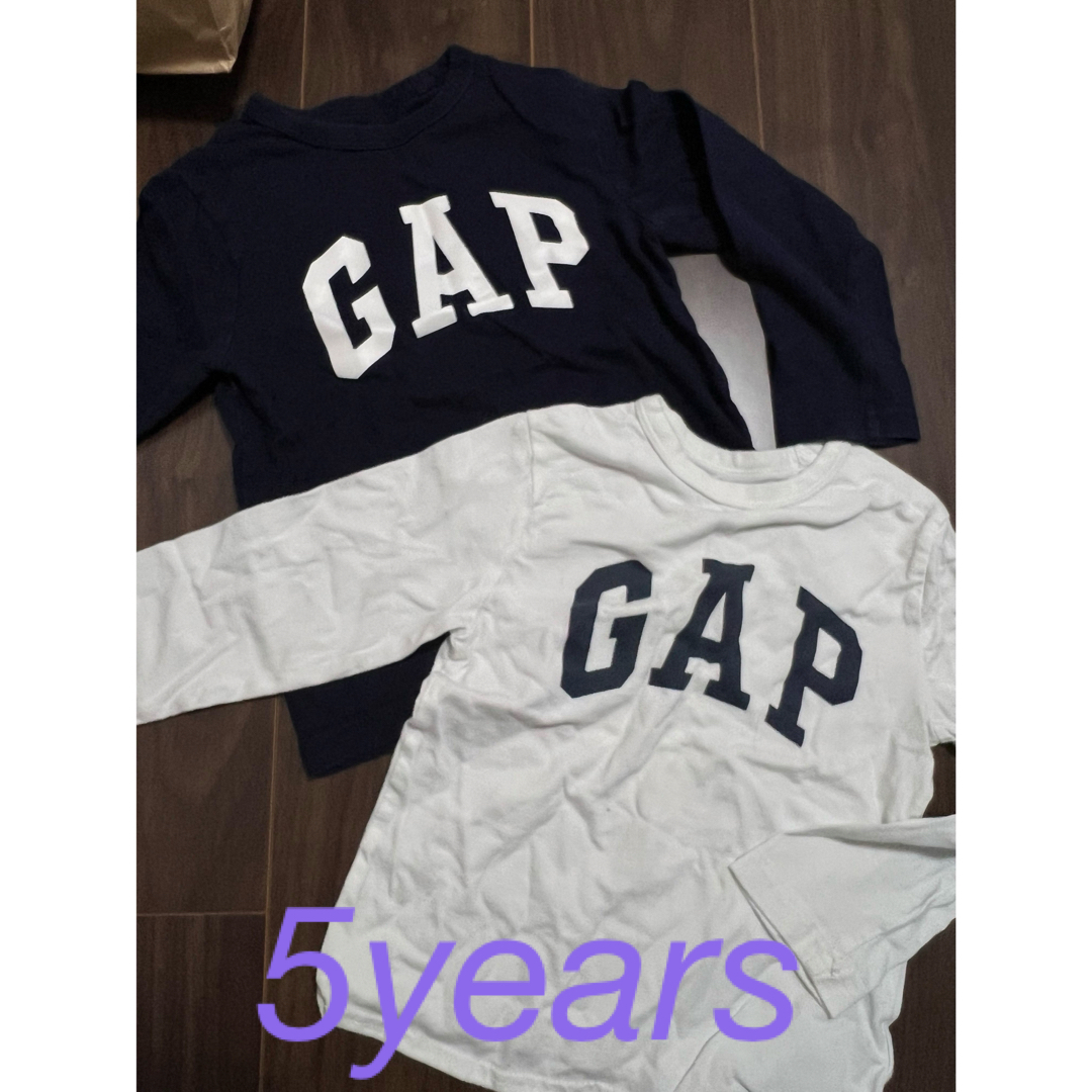 GAP(ギャップ)のGAP ロンT 5years 双子　110 100 キッズ/ベビー/マタニティのキッズ服男の子用(90cm~)(Tシャツ/カットソー)の商品写真