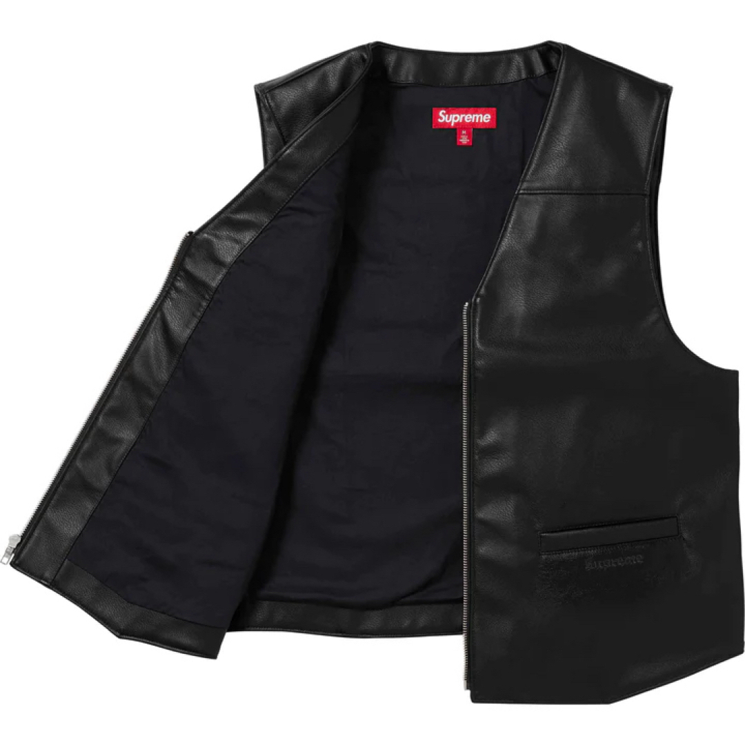 Supreme(シュプリーム)の【XXL】Supreme/Toy Machine Leather Vest メンズのトップス(ベスト)の商品写真