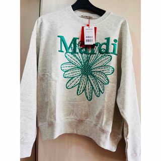 Mardi Mercredi マルディメクルディ 刺繍スウェット グリーン韓国(トレーナー/スウェット)