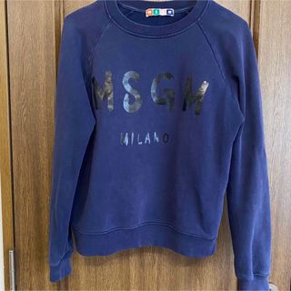 エムエスジイエム(MSGM)のMSGM★トレーナー XSネイビー　(トレーナー/スウェット)