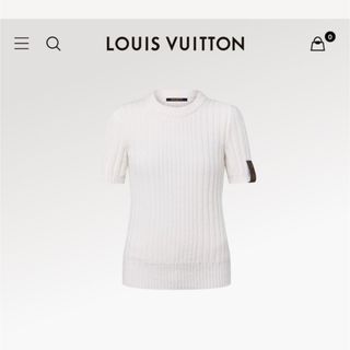 ルイヴィトン(LOUIS VUITTON)のヴィトン　ニット　ブラッシュドリブニットトップ(ニット/セーター)