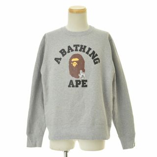 アベイシングエイプ(A BATHING APE)の【ABATHINGAPE】カレッジロゴ長袖スウェット(スウェット)