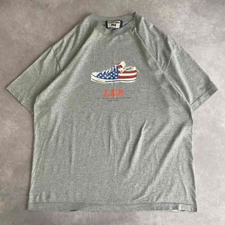 リー(Lee)のレア USA製 Lee リー 半袖Tシャツ プリント グレー(Tシャツ/カットソー(半袖/袖なし))