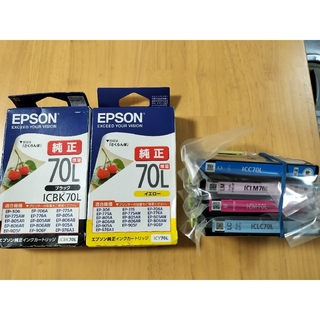 EPSON - エプソン インクカートリッジ IC6CL70L さくらんぼ  EPSON 純正