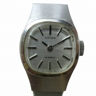 シチズン(CITIZEN)のシチズン 腕時計 手巻き 動作確認済 稼働品 4-674111S シルバーカラー(腕時計)