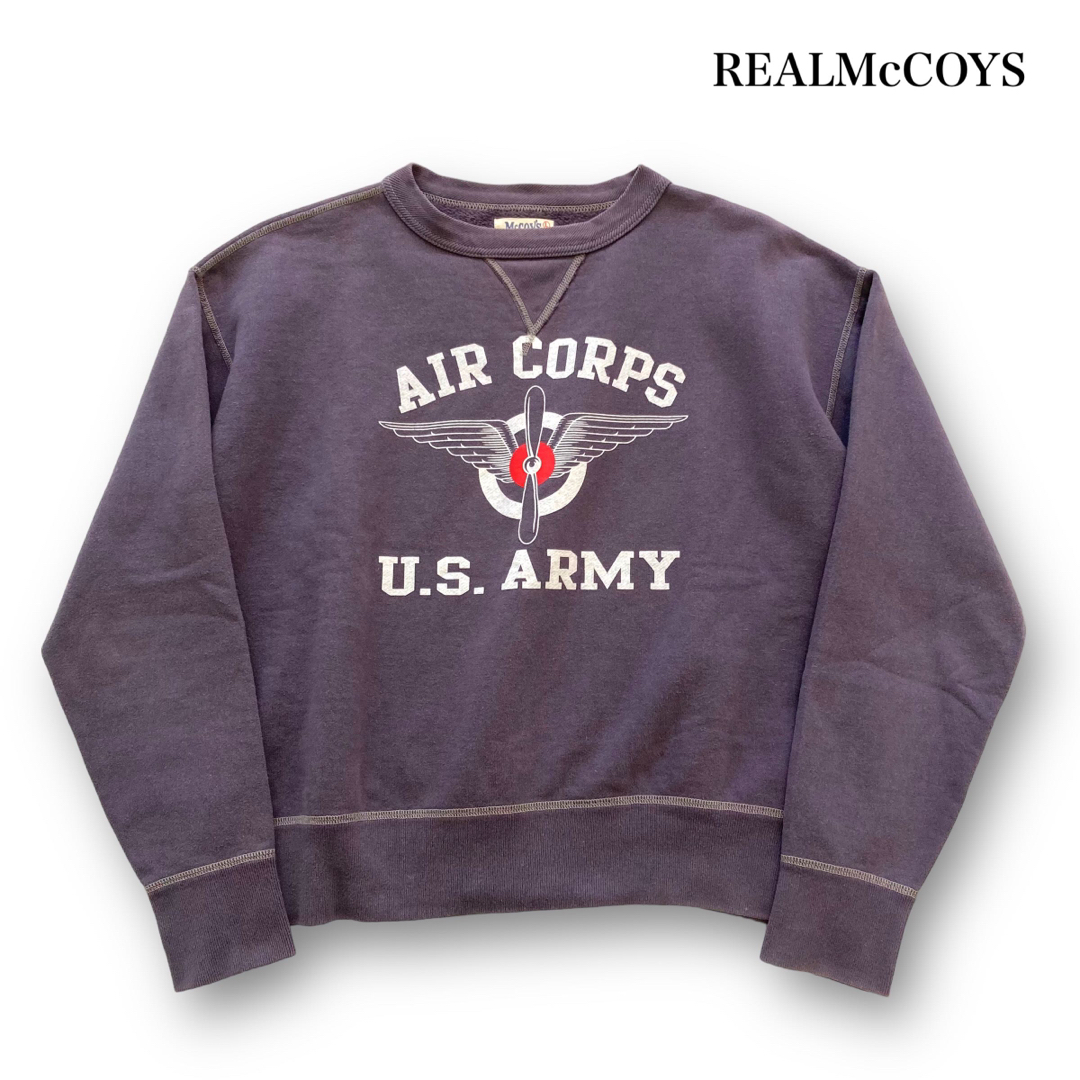 【THE REAL McCOYS】 AIRCORPS 前面Vガゼット スウェット
