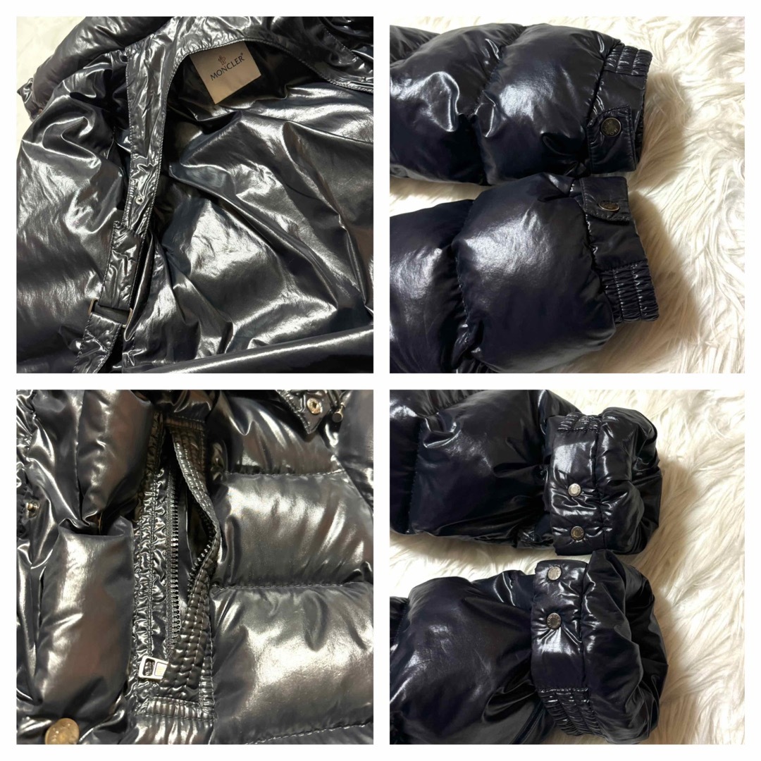 MONCLER(モンクレール)の本物 モンクレール ROD 袖ワッペン フード付き ダウン ジャケット 黒 2  メンズのジャケット/アウター(ダウンジャケット)の商品写真