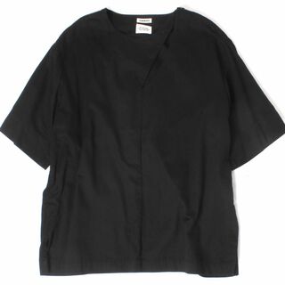 トムウッド(TOM WOOD)のTOM WOOD SLICED TOPS ブラック Tシャツ カットソー(Tシャツ(半袖/袖なし))