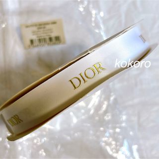 ディオール(Dior)のディオール サテンリボン ゴールド ラッピング 50m 1巻 1ロール 2cm幅(ショップ袋)