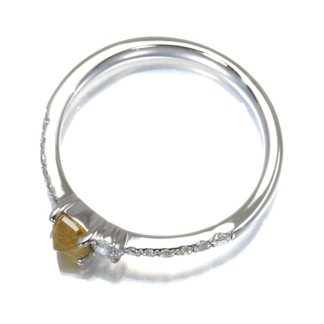 イエロー&クリア ダイヤ ダイヤモンド 0.527ct リング Pt900  レディースのアクセサリー(リング(指輪))の商品写真