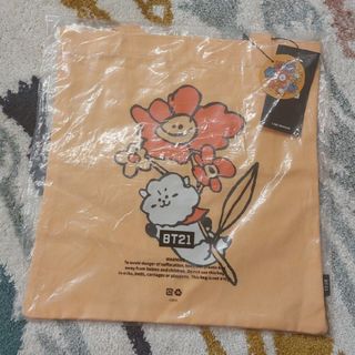 ボウダンショウネンダン(防弾少年団(BTS))の公式　BT21 完売品　トートバッグ　RJ　ソクジン　JIN ショルダーバッグ(アイドルグッズ)