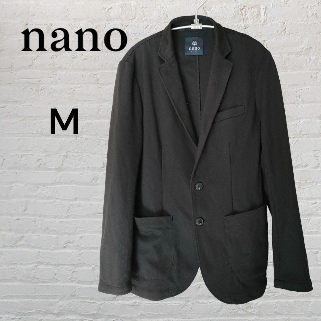 nano・universe(ナノユニバース)のnano BASE　ナノベース　ナノユニバース　ジャケット　黒　M メンズのトップス(ニット/セーター)の商品写真