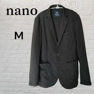 ナノユニバース(nano・universe)のnano BASE　ナノベース　ナノユニバース　ジャケット　黒　M(ニット/セーター)