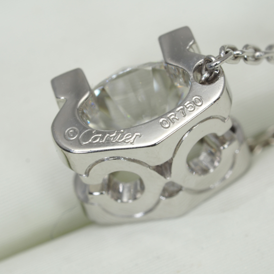 Cartier(カルティエ)のカルティエ ネックレス ダイヤ ダイヤモンド 1.05ct D VS1 EX Cドゥ K18WG 未修理証明書/鑑定書 レディースのアクセサリー(ネックレス)の商品写真