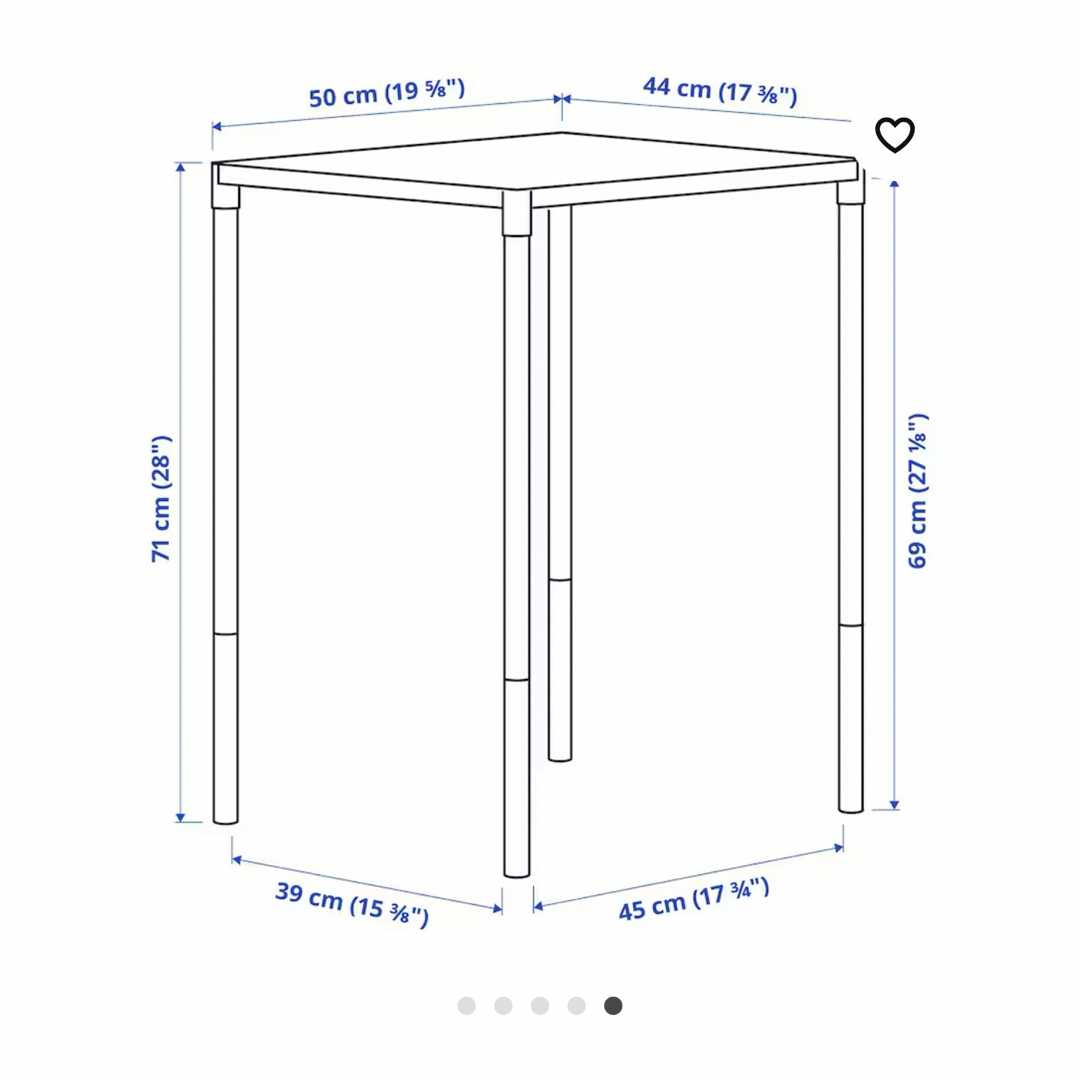 IKEA(イケア)の【引き取り】IKEA テーブル 屋外用 屋内用 園芸 diy ダイニングテーブル インテリア/住まい/日用品の机/テーブル(ダイニングテーブル)の商品写真