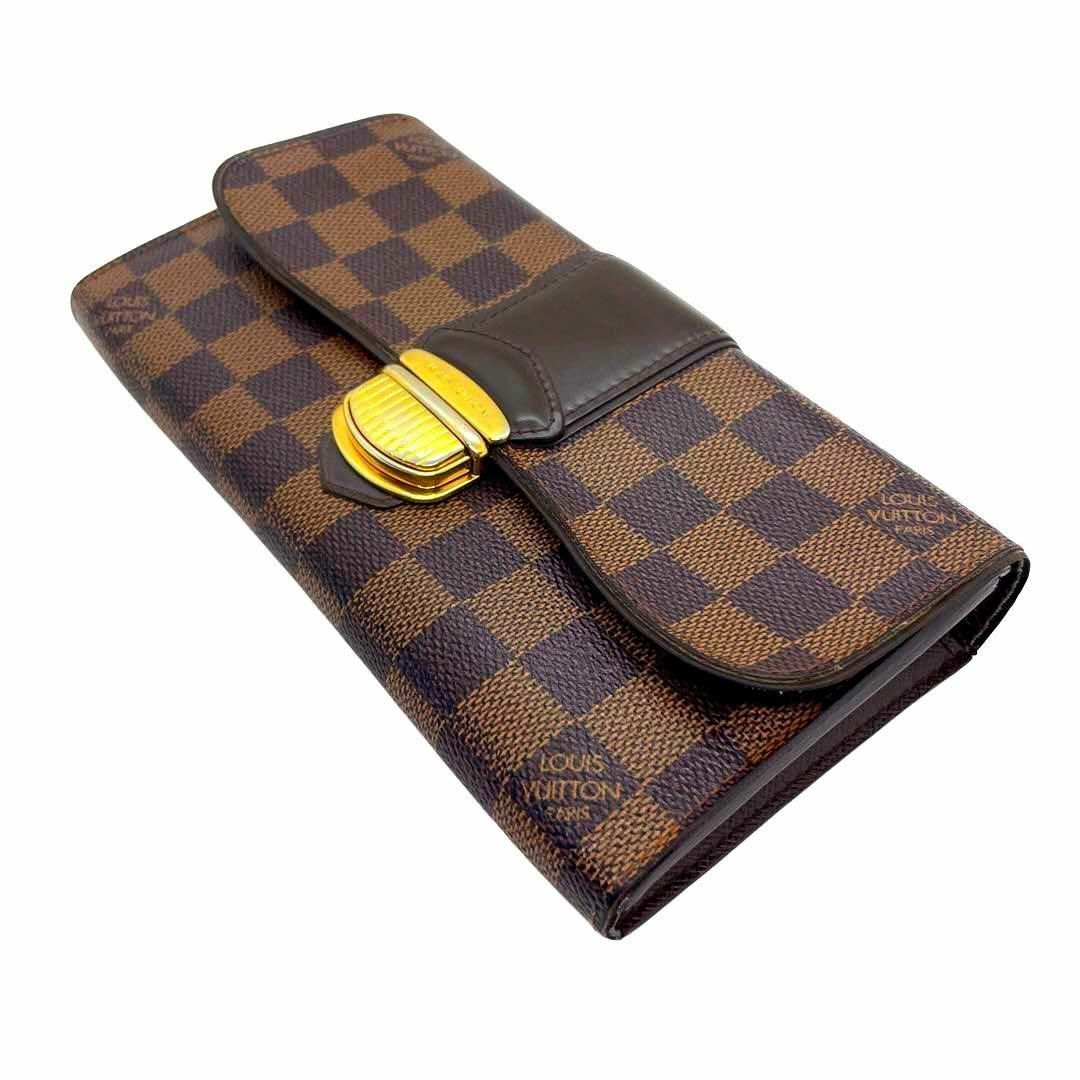 LOUIS VUITTON(ルイヴィトン)の一点物 正規品 ルイヴィトン 財布  ポルトフォイユ システィナ ダミエ レディースのファッション小物(財布)の商品写真