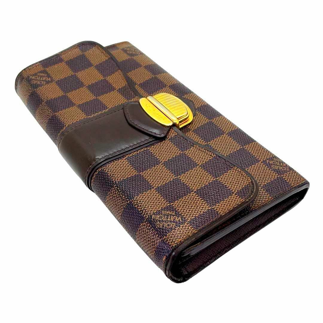 LOUIS VUITTON(ルイヴィトン)の一点物 正規品 ルイヴィトン 財布  ポルトフォイユ システィナ ダミエ レディースのファッション小物(財布)の商品写真