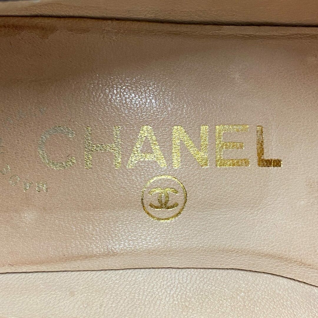 CHANEL(シャネル)の3c9 CHANEL シャネル ココマーク オペラシューズ ローファー 36 1/2 ブラック レザー フラットシューズ スリッポン レディースの靴/シューズ(その他)の商品写真